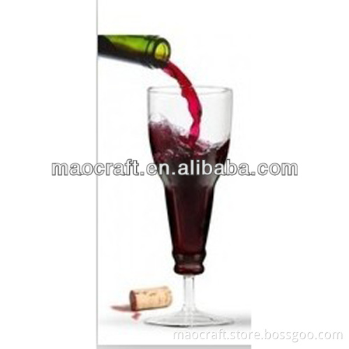 plastic wine glass
